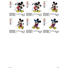 Package 3 Mickey Mouse 13 Embroidery Design